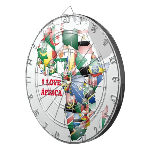 Erstellen Sie Ihr eigenes i Liebe Afrika Dartboard Dartscheibe (Vorderseite rechts)