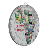 Erstellen Sie Ihr eigenes i Liebe Afrika Dartboard Dartscheibe (Vorderseite Links)
