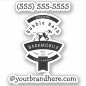 Erstellen Sie Ihr eigenes Individuelle Name-Hundel Aufkleber (Vorderseite)