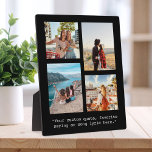 Erstellen Sie Ihr eigenes individuelles Angebot 4  Fotoplatte<br><div class="desc">Erstellen Sie Ihr eigenes individuelles Angebot und Foto Collage Plaque Wohngestaltung Features minimalistische Schreibmaschinen Typografie und personalisierte Bild Collage von 4 Fotos.</div>