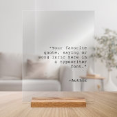 Erstellen Sie Ihr eigenes individuelles Angebot Acrylschild