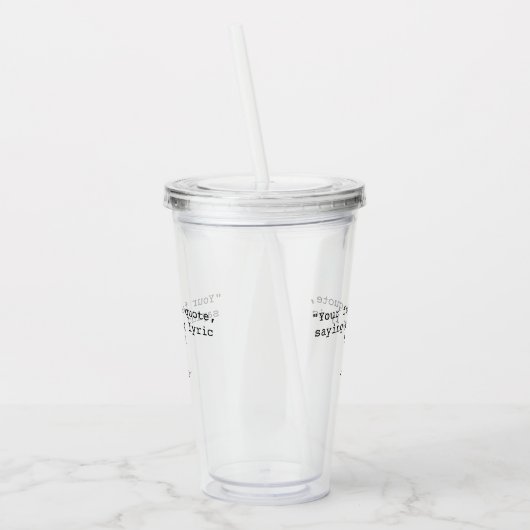 Erstellen Sie Ihr eigenes individuelles Angebot Acryltrinkbecher (Links)