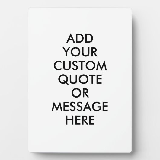 Erstellen Sie Ihr eigenes individuelles Angebot Fotoplatte (Vorderseite)