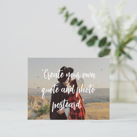 Erstellen Sie Ihr eigenes individuelles Angebot fü Postkarte (Stehend Vorderseite)