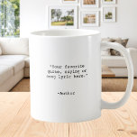 Erstellen Sie Ihr eigenes individuelles Angebot Kaffeetasse<br><div class="desc">Erstellen Sie Ihre eigene Kaffee-Tasse. Features minimalistisch anpassbare Schreibmaschinentypografie.</div>