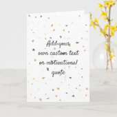 Erstellen Sie Ihr eigenes individuelles Angebot - Karte (Gelbe Blume)