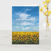 Erstellen Sie Ihr eigenes individuelles Angebot -  Karte (Gelbe Blume)