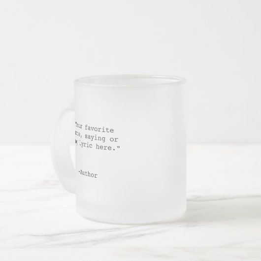 Erstellen Sie Ihr eigenes individuelles Angebot Mattglastasse (Vorderseite Links)