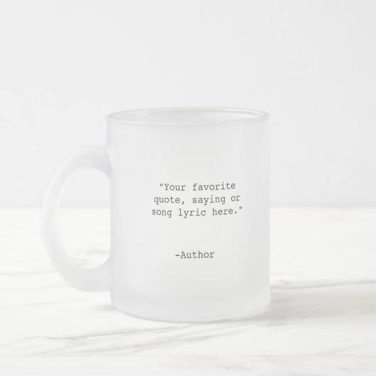 Erstellen Sie Ihr eigenes individuelles Angebot Mattglastasse (Links)