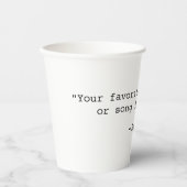 Erstellen Sie Ihr eigenes individuelles Angebot Pappbecher (Vorderseite)