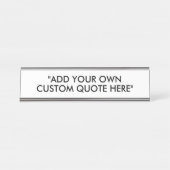 Erstellen Sie Ihr eigenes individuelles Angebot Schreibtischnamensplakette (Vorderseite )