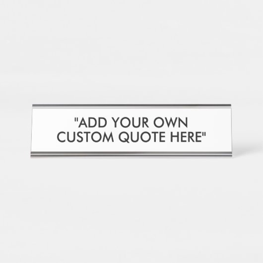 Erstellen Sie Ihr eigenes individuelles Angebot Schreibtischnamensplakette (Vorderseite )