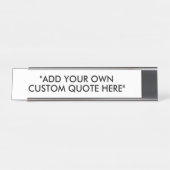 Erstellen Sie Ihr eigenes individuelles Angebot Schreibtischnamensplakette (Vorderseite )