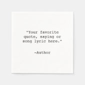 Erstellen Sie Ihr eigenes individuelles Angebot Serviette (Vorderseite)