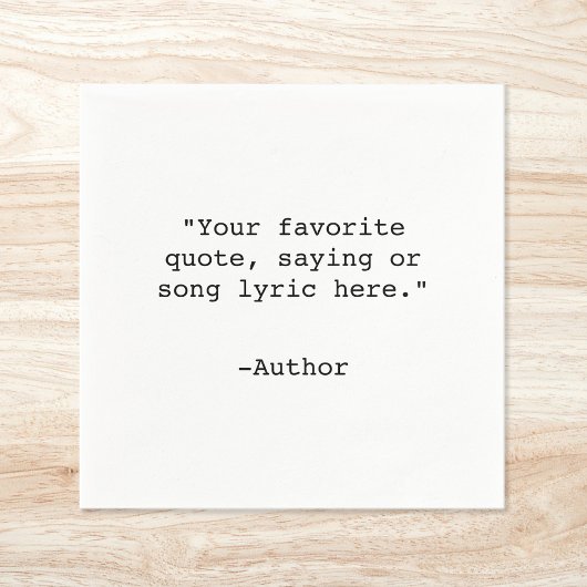 Erstellen Sie Ihr eigenes individuelles Angebot Serviette