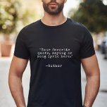 Erstellen Sie Ihr eigenes individuelles Angebot T-Shirt<br><div class="desc">Erstellen Sie Ihren eigenen,  individuellen T - Shirt. Features minimalistisch anpassbare Vintage Schreibmaschinentypografie.</div>