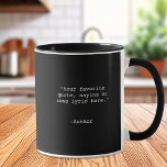 Erstellen Sie Ihr eigenes individuelles Angebot Tasse<br><div class="desc">Erstellen Sie Ihre eigene Kaffee-Tasse. Features minimalistisch anpassbare Schreibmaschinentypografie.</div>