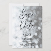 Erstellen Sie Ihr eigenes individuelles B&W Ombre  Save The Date (Vorderseite)