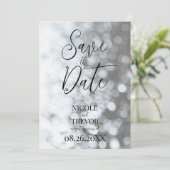 Erstellen Sie Ihr eigenes individuelles B&W Ombre  Save The Date (Stehend Vorderseite)