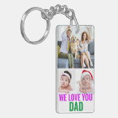 Erstellen Sie Ihr eigenes individuelles Daddy Foto Schlüsselanhänger (Vorderseite links)