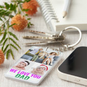 Erstellen Sie Ihr eigenes individuelles Daddy Foto Schlüsselanhänger (Vorderseite rechts)