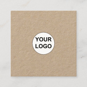 Erstellen Sie Ihr eigenes individuelles Firmenlogo Quadratische Visitenkarte