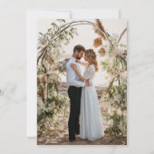 Erstellen Sie Ihr eigenes individuelles Foto Elega Einladung (Rückseite)