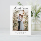 Erstellen Sie Ihr eigenes individuelles Hochzeitss Dankeskarte (Stehend Vorderseite)