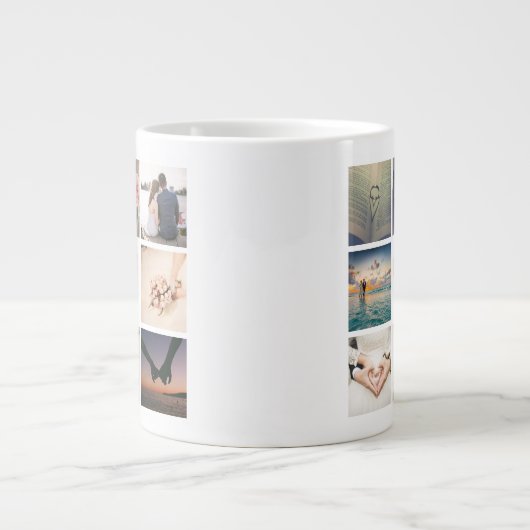 Erstellen Sie Ihr eigenes individuelles Hochzeitss Jumbo-Tasse (Vorderseite)