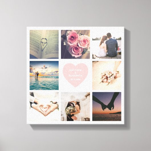 Erstellen Sie Ihr eigenes individuelles Hochzeitss Leinwanddruck (Vorderseite)