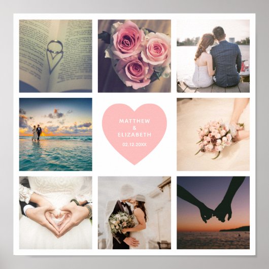 Erstellen Sie Ihr eigenes individuelles Hochzeitss Poster (Vorne)