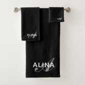 Erstellen Sie Ihr eigenes individuelles Monogramm Badhandtuch Set (Insitu)
