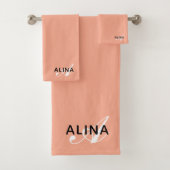 Erstellen Sie Ihr eigenes individuelles Monogramm Badhandtuch Set (Insitu)