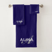 Erstellen Sie Ihr eigenes individuelles Monogramm  Badhandtuch Set (Insitu)