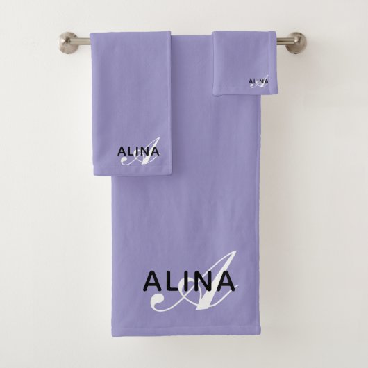 Erstellen Sie Ihr eigenes individuelles Monogramm Badhandtuch Set (Insitu)
