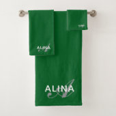 Erstellen Sie Ihr eigenes individuelles Monogramm Badhandtuch Set (Insitu)