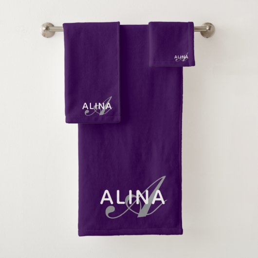 Erstellen Sie Ihr eigenes individuelles Monogramm Badhandtuch Set (Insitu)