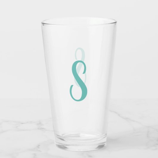 Erstellen Sie Ihr eigenes individuelles Monogramm- Glas (Rückseite)