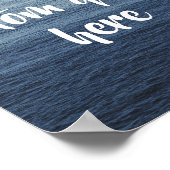 Erstellen Sie Ihr eigenes individuelles Ozeanposte Poster (Ecke)