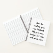 Erstellen Sie Ihr eigenes individuelles persönlich Notizblock (Innenseite)