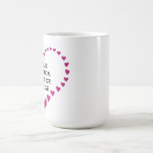 Erstellen Sie Ihr eigenes, individuelles rosa Herz Kaffeetasse (Mittel)
