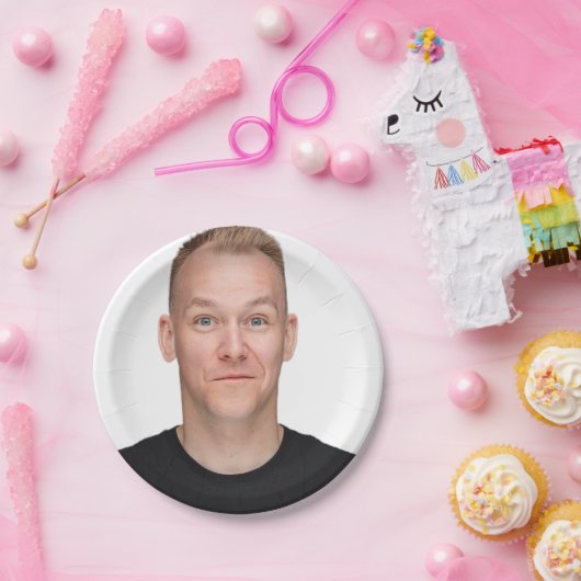 Erstellen Sie Ihr eigenes, individuelles Selfie Fu Pappteller (Party)