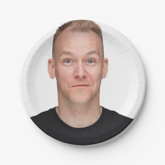 Erstellen Sie Ihr eigenes, individuelles Selfie Fu Pappteller (Vorderseite)