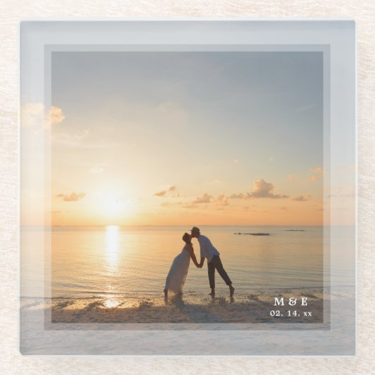 Erstellen Sie Ihr eigenes individuelles unvergessl Glasuntersetzer (Vorderseite)