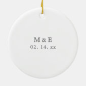 Erstellen Sie Ihr eigenes individuelles unvergessl Keramik Ornament (Hinten)