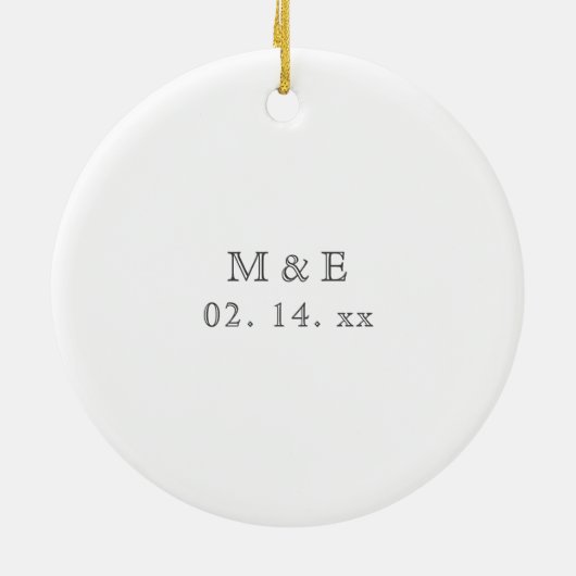 Erstellen Sie Ihr eigenes individuelles unvergessl Keramik Ornament (Hinten)