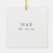 Erstellen Sie Ihr eigenes individuelles unvergessl Keramikornament (Rückseite)