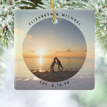 Erstellen Sie Ihr eigenes individuelles unvergessl Keramikornament<br><div class="desc">Erstellen Sie Ihre eigene personalisierte,  unvergessliche Hochzeitsfeier Foto Keramik Ornament</div>