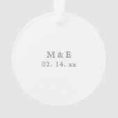 Erstellen Sie Ihr eigenes individuelles unvergessl Ornament (Rückseite)