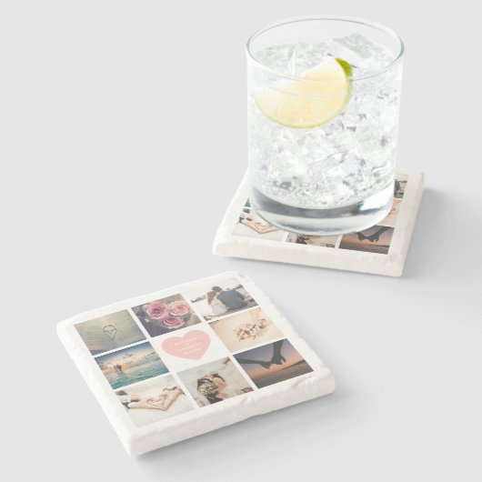 Erstellen Sie Ihr eigenes individuelles unvergessl Steinuntersetzer (Seitenansicht)